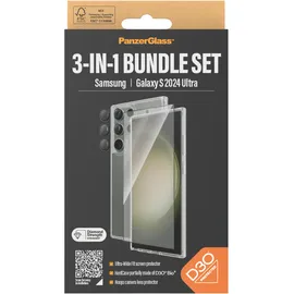 Panzer Glass PanzerGlass 3-in-1 Set Samsung Galaxy S24 Ultra | Ultra-Wide Fit w. EasyAligner