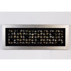 "Casablanca Bild""Cubes""Holz/Glas,silberner RahL.160cm"