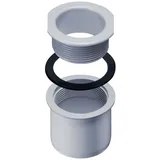 Inefa Ablaufstutzen zum Schrauben für Kastenrinne PVC NW 115/DN 100 Grau