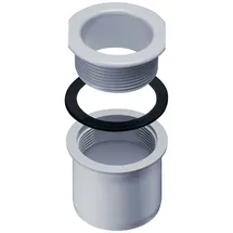 Inefa Ablaufstutzen zum Schrauben für Kastenrinne PVC NW 115/DN 100 Grau