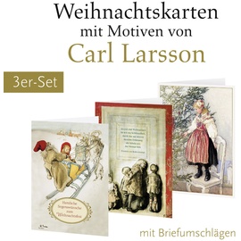 St. Benno 3Er-Set Weihnachtskarten Mit Motiven Von Carl Larsson