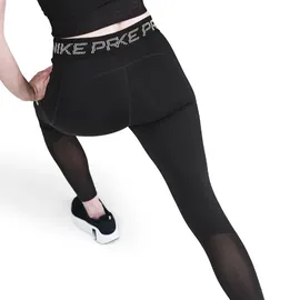 Nike Pro Mid-Waist 7/8-Leggings Damen 010 - black/white XS