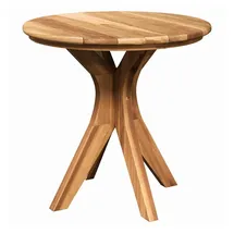 vidaXL Gartentisch Ø 55 x 51 cm Teak braun
