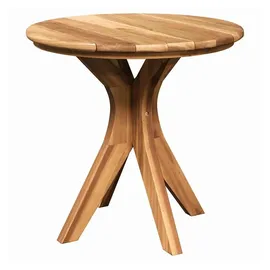 vidaXL Gartentisch Ø 55 x 51 cm Teak braun