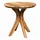 vidaXL Gartentisch Ø 55 x 51 cm Teak braun