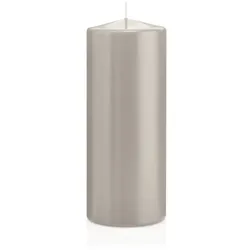 Wiedemann Kerzen Stumpenkerzen Zinn Grau Ø 98 x 200 mm, 6 Stück