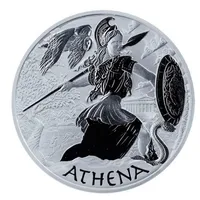 Perth Mint 1 Unze Silbermünze Tuvalu - Gods of Olympus - Athena 2022