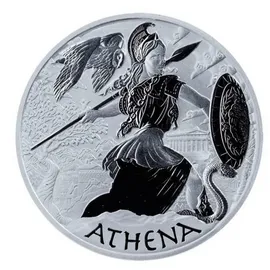 Perth Mint 1 Unze Silbermünze Tuvalu - Gods of Olympus - Athena 2022