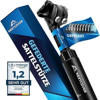 NEXTCOVER NEXTCOVER® Sattelstütze gefedert - Das Original - mit 27.2/30.9/31.6mm Durchmesser und [Comfort-Spring] Technologie Einheitsfarbe 30,9 mm