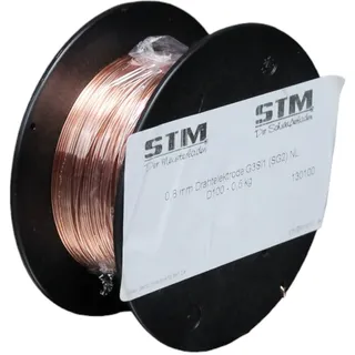 Schutzgas Schweißdraht Stahldraht SG2 0,8mm CO2 G3Si1 MIG/MAG 0,5-15kg D100 D200 K300, Größe: D100 0,5kg