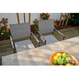 Siena Garden Leeds Stapelsessel 54 x 58 x 88 cm dunkelgrau 1 St.
