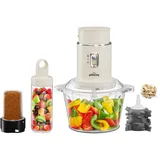 HOMELUX 4-in-1 küchenmaschine mit Multizerkleinerer Mixer Mühle Knoblauchschäler, 2 L glasschale & 600ml fruchtsaftbecher, Multifunktionale Food...