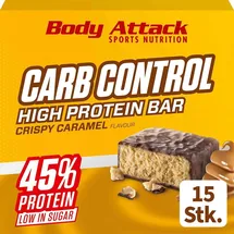 Body Attack Carb Control Blueberry Yoghurt Riegel 15 x 100 g