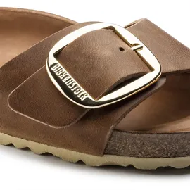 Birkenstock Madrid Big Buckle Nubukleder geölt cognac 39