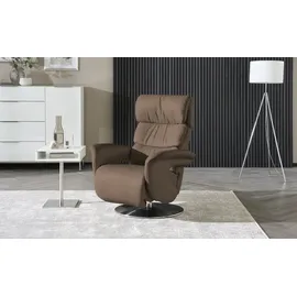 HIMOLLA Relaxsessel 7628 Leder 83 x 109 x 90 cm Braun mit Relax-Funktion