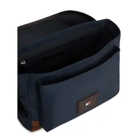 Tommy Hilfiger TH Heritage Satchel Umhängetasche Leder Dark Blue