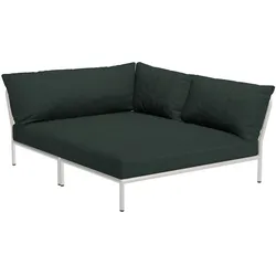 LEVEL2 Outdoor Eck-Sofa Lounge-Modul 5 Alpine Weiß Rechts