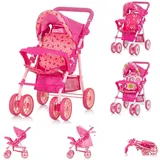 Chipolino Puppenwagen Dolly Korb faltbar