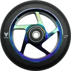 Freestyle Scooter Wheels Trigger 5 Spokes 110mm 88A Neochrome Schwarz x2 110 MM