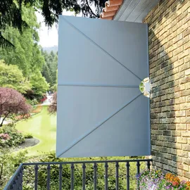 vidaXL Seitenmarkise 240 x 160 cm Grau Polyester