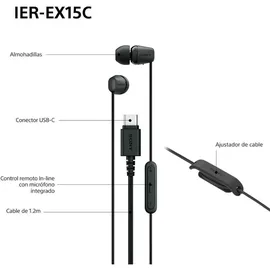 Sony IER-EX15C USB-C Schwarz