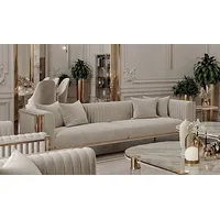 Casa Padrino Luxus Art Deco 3er Sofa Grau /
