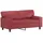 vidaXL 2-Sitzer-Sofa Weinrot 120 cm Kunstleder