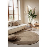 HANSE HOME Teppich Rangpur Jute«, rund, braun