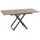 WFL GROUP Axen Braun Eiche 120-160 x 80 x 38-75 cm