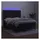 vidaXL Boxspringbett mit Matratze & LED Schwarz 140x200 cm Samt