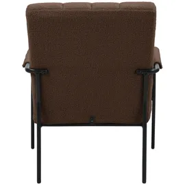 Svita Loungesessel KYLE Bouclé 70 x 80 x 75 cm Braun