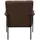 Svita Loungesessel KYLE Bouclé 70 x 80 x 75 cm Braun