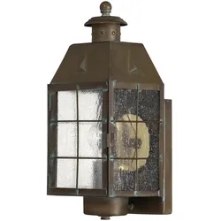 Nantucket Outdoor Wandleuchte messing antik Hinkley QN-NANTUCKET-M-AS
