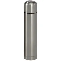 Testrut axentia Edelstahl-Isolierbehälter Isolierflasche für Warm-und Kaltgetränke, Silber, 6.5 cm