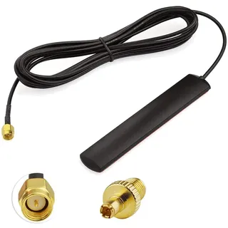 Superbat 4G LTE GSM Antenne Omni-Directional 700-2600MHZ Klebemontage Antenne mit SMA Male Connector für Auto Fahrzeug Hotspot Router Gateway Modem 10ft
