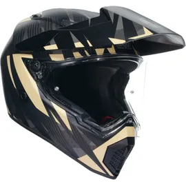 AGV AX9 Steppa, Endurohelm - Matt Dunkelgrau/Grau/Beige - XS