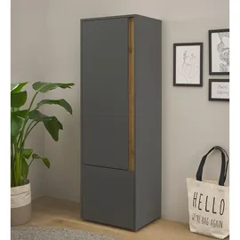 Lomadox Crisp-61 Stauraumschrank 50x157x40 cm Grau