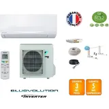 Reversible Ein-Split-Klimaanlage Daikin FTXF35E + RXF35E + 7 Meter bluevolution a+++ Installationskit