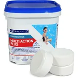 Astral Pool Multi Action Plus 5 Kg Langsam lösliche 250g Chlortabletten Langzeitdesinfektion Pool-Wasser Dauer-chlorung Langzeittab Chlortablette Multifunktionstablette