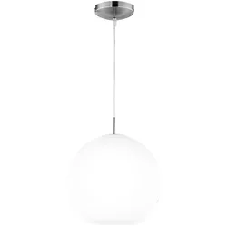Design Pendel Decken Lampe Glas Kugel Esszimmer Hänge Leuchte im Set inkl. LED Leuchtmittel