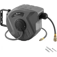 Tectake Druckluftschlauch mit Trommel, mit 1⁄4 Zoll Schnellkupplung, Drehbereich