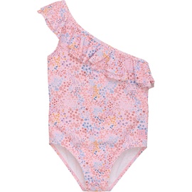Color Kids - Badeanzug Floret One Shoulder in cherry blossom, Gr.110,