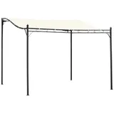 Outsunny Pergola 2,97 x 2,97 m schwarz/creme