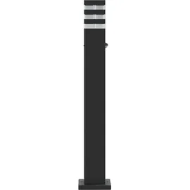 vidaXL Wegeleuchte Aluminium 80 cm 3 Stk. Schwarz