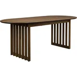 Dutchbone Esstisch BARLET ausziehbar 200 bis 240 cm Walnussfurnier von DutchBone - Braun