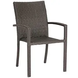 BEST Gartenstuhl mit Armlehnen Samoa coffee, 1 St.