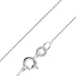 trendor 68058 Halskette Feine Ankerkette Weißgold 333 / 8K Breite 0,8 mm, 40 cm