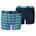 Boxershorts JUNGEN BASIC BOXER Printed Stripes 2P in Blue 152