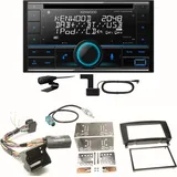 Kenwood DPX-7300DAB Bluetooth DAB Einbauset für Mercedes CLK W209 Facelift