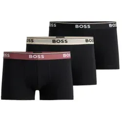 BOSS für Herren. 50517827 Pack 3 Boxershorts Power schwarz (L), Heimtextilien, Baumwolle
